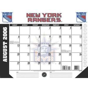  New York Rangers 22x17 Academic Desk Calendar 2006 07 