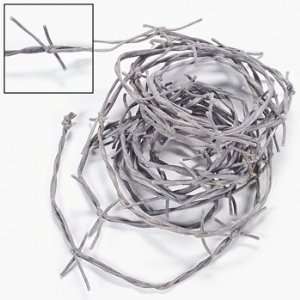  Silver Barbwire Cord   Party Decorations & Room Decor 