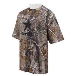  Dallas Cowboys Real Tree Camo Short Sleeve T Shirt Sports 