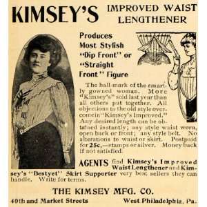  1902 Ad Kimseys Waist Clothing Figure Woman Fashion 