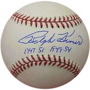  Ralph Kiner 1947(51) 1949(54) Autographed Baseball Sports 