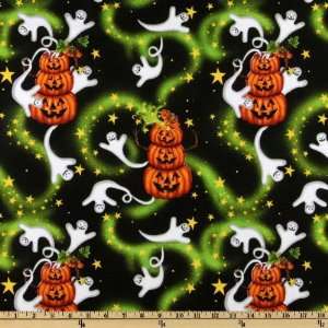  43 Wide Pumpkin Parade Ghost & Pumpkin Men Multi Fabric 
