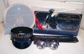 Polar Express DVD Promo Kit Window Cling, Pins & MORE!!  
