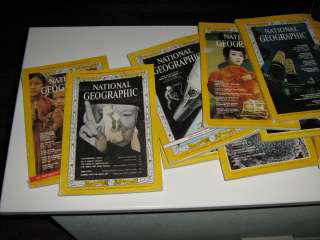 National Geographic Vintage Magazines   60s 70s 80s 90s  