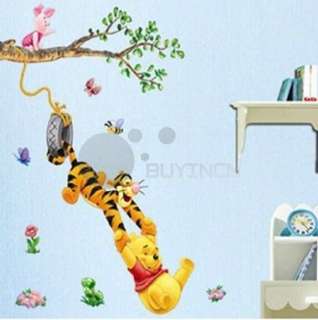 Wall Sticker Disney Winnie The Poohs partner Tree Baby Nursery Room 