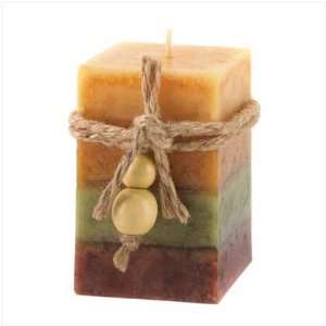  Golden Spice Scented Classic Square Small Pillar Candle 