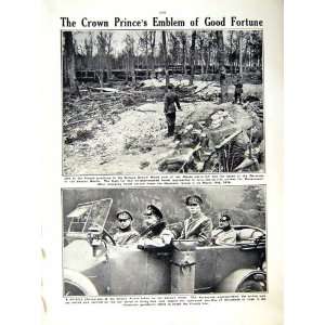  1916 WORLD WAR KRUPP GUNS ESSEN CROWN PRINCE MEUSE