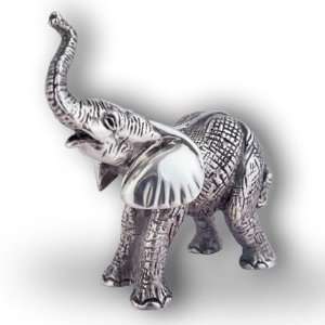 Elephant Baby Silver Plated Sculpture:  Home & Kitchen