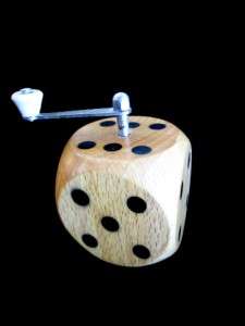 French Vintage Pepper Mill Die Dice Made in France Gamble Game Dining 