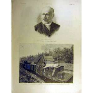    1891 Wurtemberg Brunoy Train Accident Railway Print