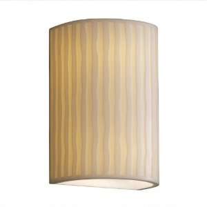   Faux Porcelain Small Half Cylinder Wall Sconce: Home Improvement