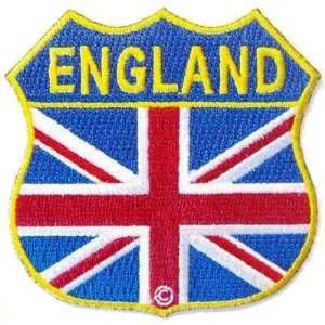  ENGLAND SHIELD FLAG Embroidered Nice Biker Vest Patch 