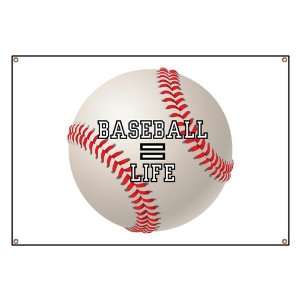  Banner Baseball Equals Life 