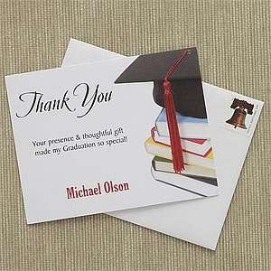  Personalized Graduation Party Thank You Cards   With 