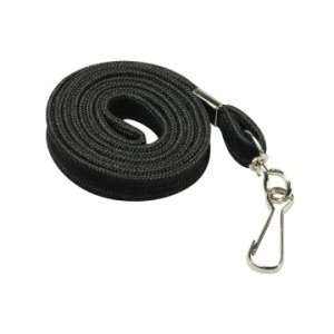   Shoelace style Flat Hook Lanyard   Black   BAU65619