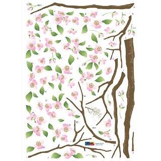 Reusable Decoration Wall Sticker Decal   Apple Cherry Blossoms Branch