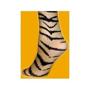  Animal Prints: Tiger Print Full Length Tights Stockings 