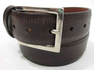 TRAFALGAR Mens Brown Leather Buckled Belt Size 36  