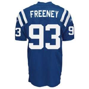  Colts NFL Jerseys #93 Dwight Freeney Blue Authentic Football Jersey 