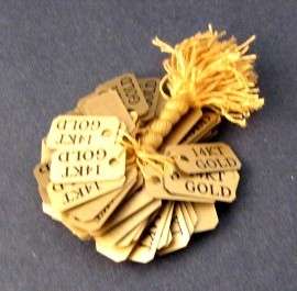 1000 14Kt Gold String Label Price Size Jewelry Tags  