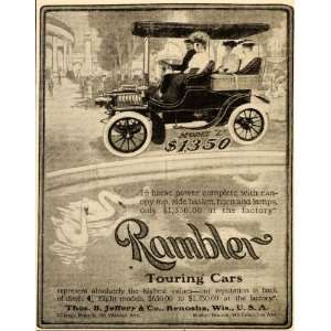  1904 Ad Model L Rambler Touring Cars Kenosha Wisconsin 