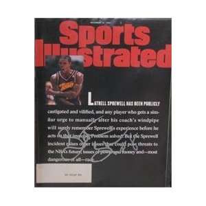  Latrell Sprewell autographed Sports Illustrated Magazine 