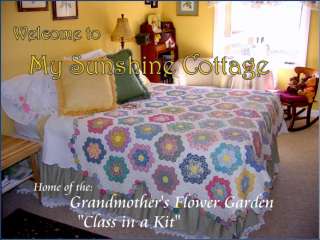 Grandmothers Flower Garden Quilt Class Starter Kit English Paper 