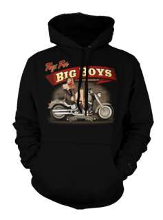 Toys For Big Boys Motorcycle Biker Chopper Hoodie  
