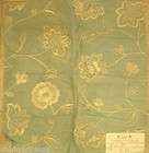 Cowtan Tout Paris Silk Embroidered Aqua Jacobean Floral Designer 