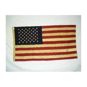  Tea Stained American Flag   Large 32 x 58 Patio, Lawn 
