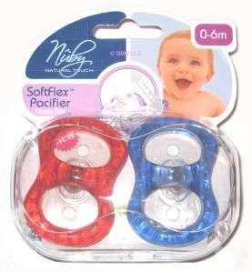 Nuby Natural Touch Soft Flex Butterfly Pacifiers 0 6 M 048526675326 