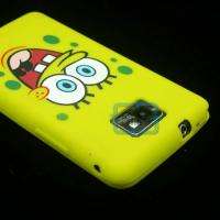 SpongeBob Silicone Back Case Cover Skin For Samsung Galaxy S2 i9100 