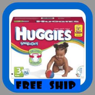 Huggies Snug & Dry Baby Diapers, Size 3, 156 ct. FAST  