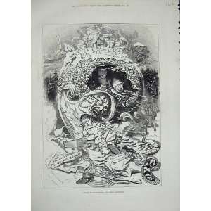   1876 Boy Dreaming Plum Pudding Linley Sambourne Print