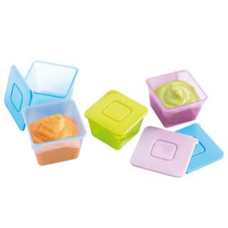   Freshfoods 6 Stackable Cubes Convenient For storage Baby Food BPA Free