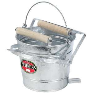 Behrens Galvanized Mop Bucket with Rollers, 3 Gallon 
