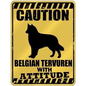   : Belgian Tervuren With Attitude  Parking Sign Dog: Home & Kitchen