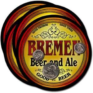  Bremen , IN Beer & Ale Coasters   4pk 