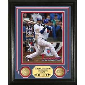  Kosuke Fukudome Chicago Cubs   1st MLB Game   24KT Gold 