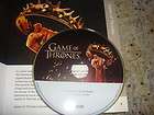 Game of Thrones 2012 Emmy DVD 2episodes SEASON 2 RARE! HBO