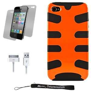 / Rubberized Silicone Gel Skin with Hard Shell Case for Apple iPhone 