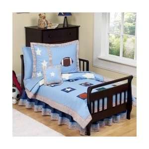   Sports 5 Piece Toddler Bedding Set   Boys Comforter: Home & Kitchen