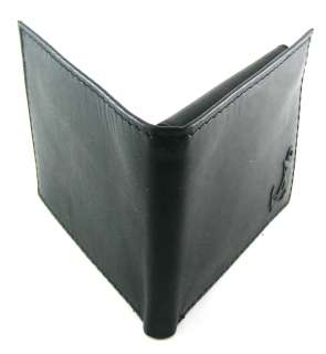   Watersail Mens Black Genuine Leather Passcase Billfold Wallet  