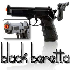 Black Beretta 92F M9 New Airsoft Spring Hand Pistol Gun:  