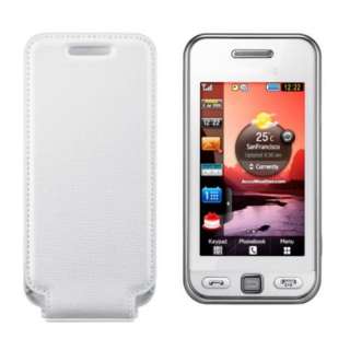 Battery Back Cover For Samsung GT S5230 Tocco Lite White Leather Case