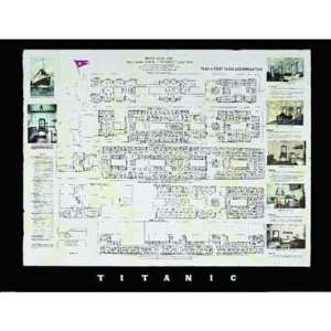  Titanic Deck Plan Poster Print: Home & Kitchen