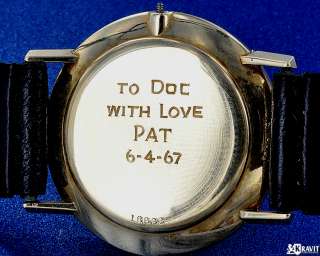 Unusual 18K Mens Cartier Wrist Watch C.1965.  