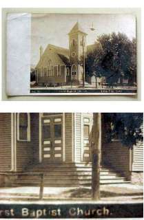 IA Lake City Iowa real photo pc Baptist Church 1907  