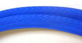 Heavy Duty 700x24c Tires Road Bike Bicycle Pair BLUE (2 pcs)  