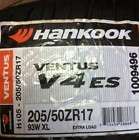Tires 205 50 17 Hankook Ventus V4ES EX Sidewall Zr Rate